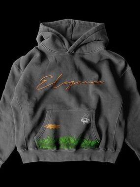 B.Well 'Elegance' Hoodie | Stone Gray size Medium